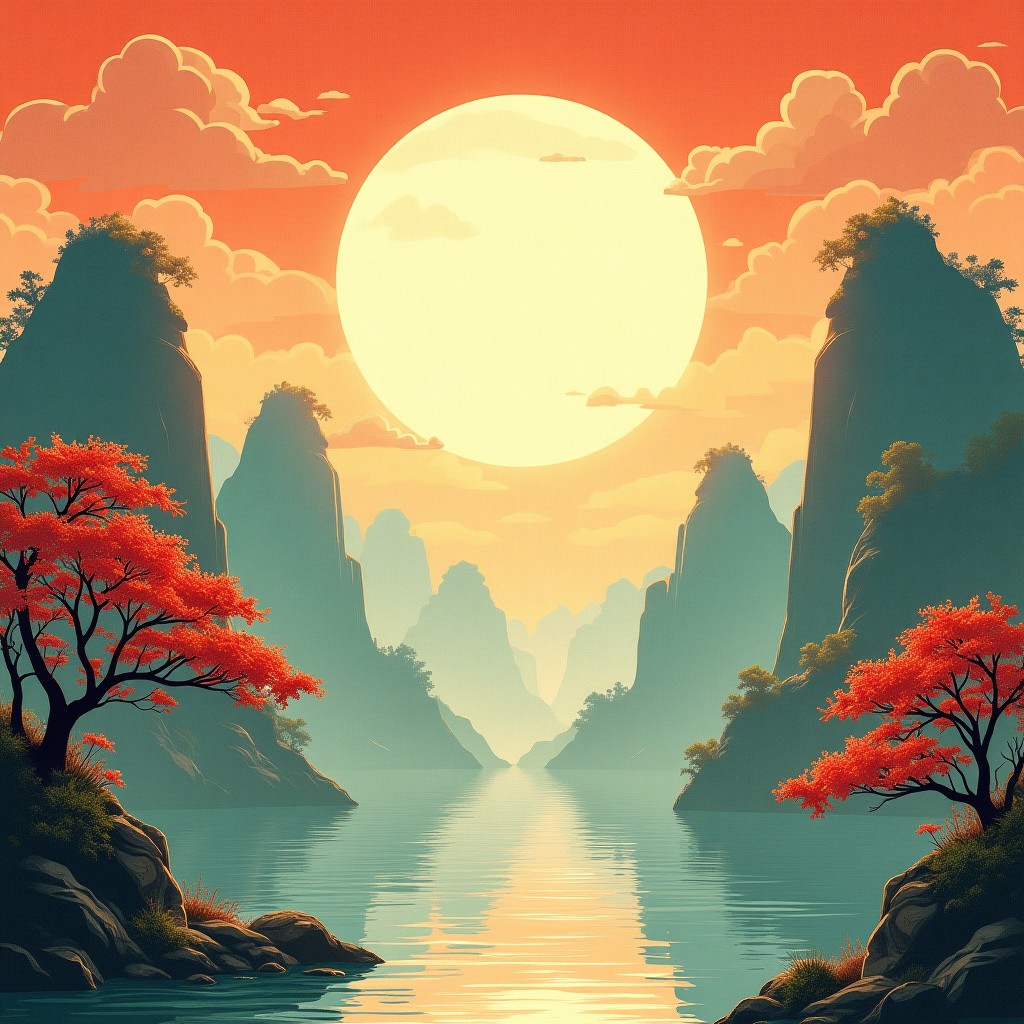 水行日主意境图