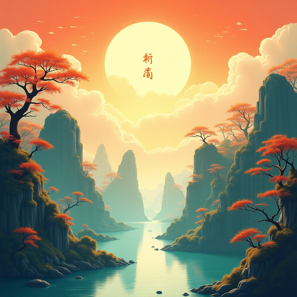 八字意境图