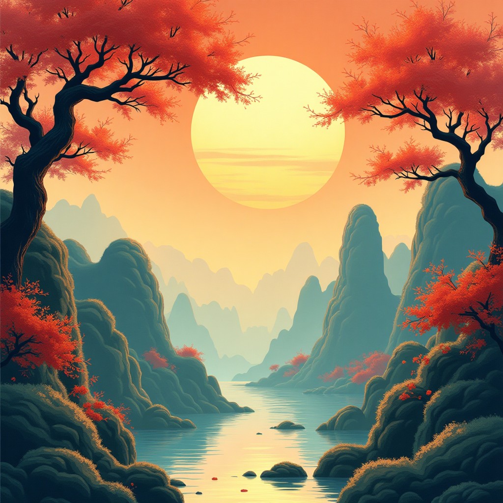 八字意境图