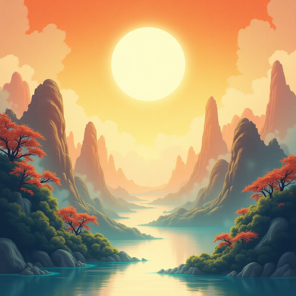 八字意境图