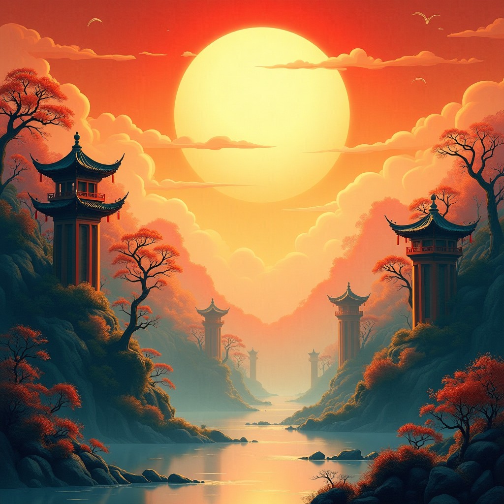 八字意境图