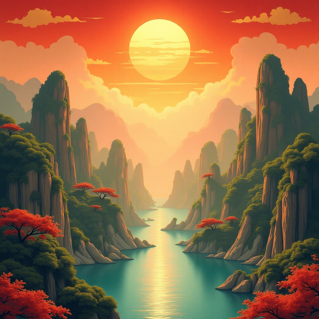 八字意境图