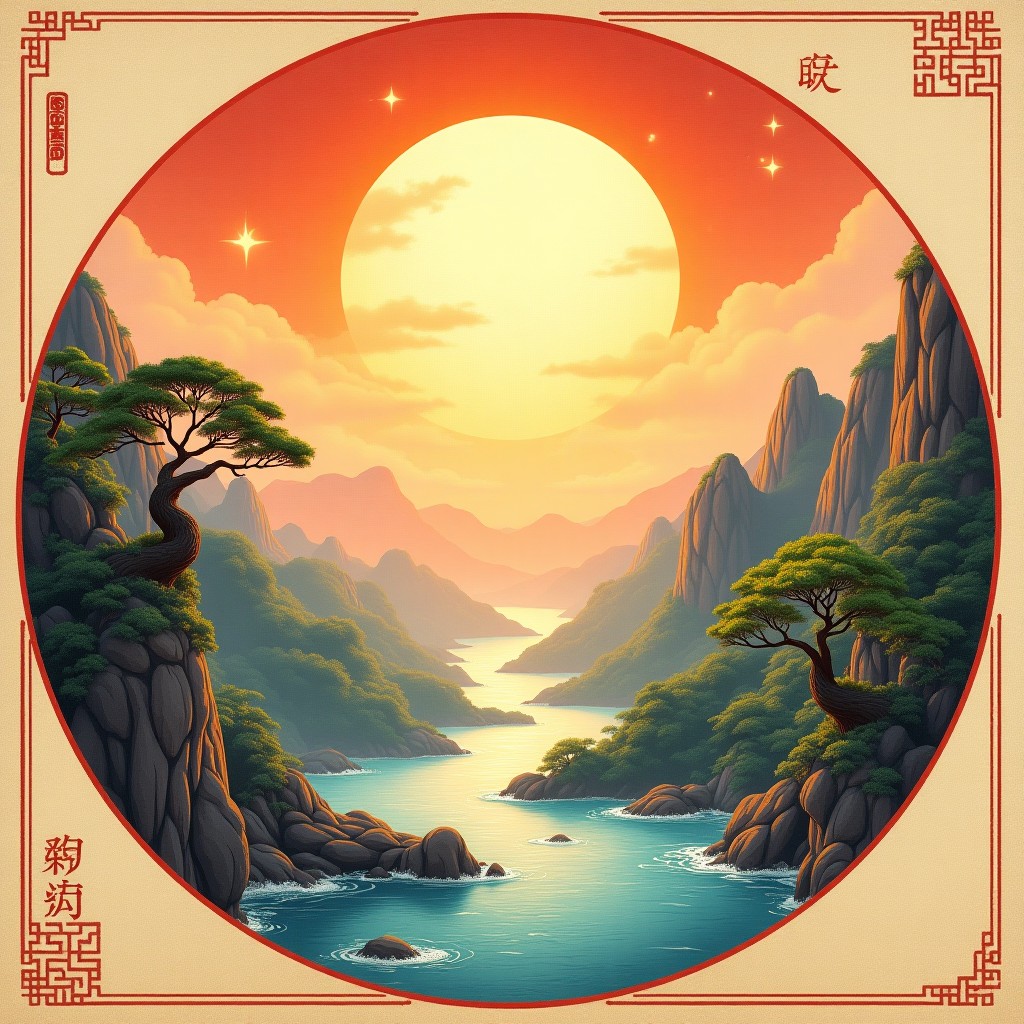 八字意境图