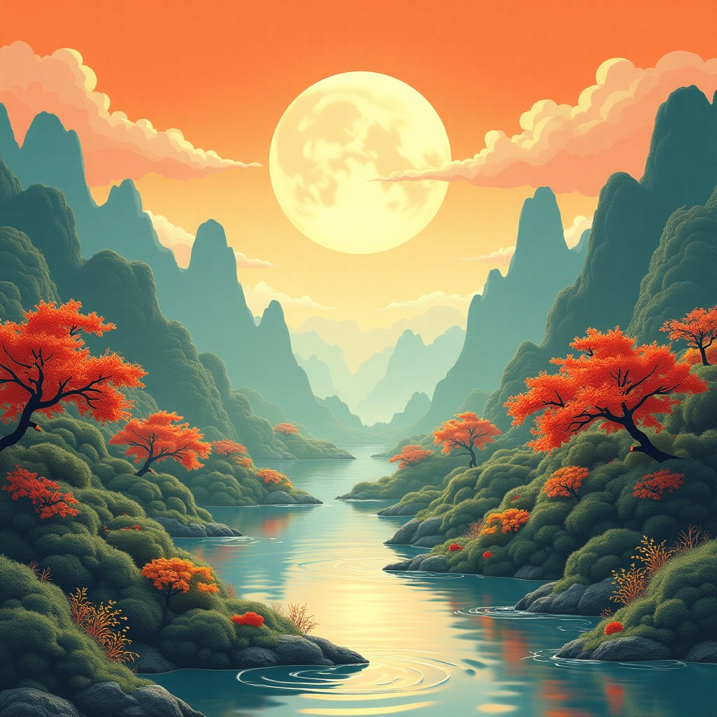 八字意境图