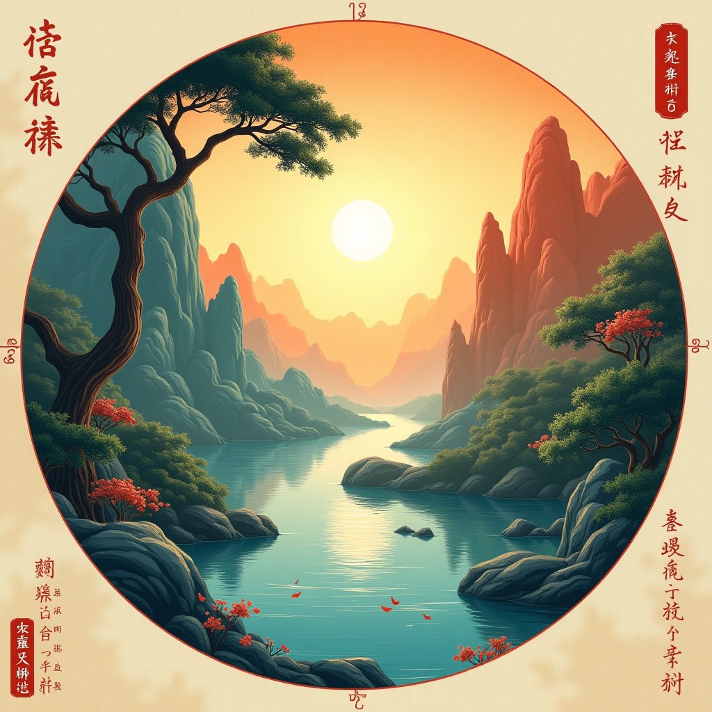 八字意境图