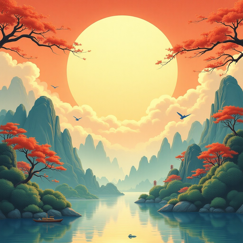水行日主意境图