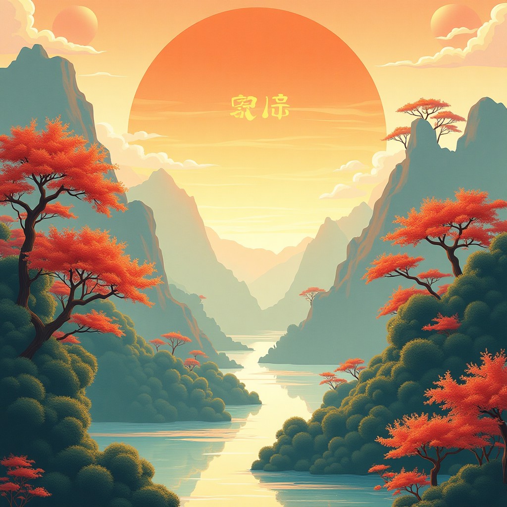 水行日主意境图
