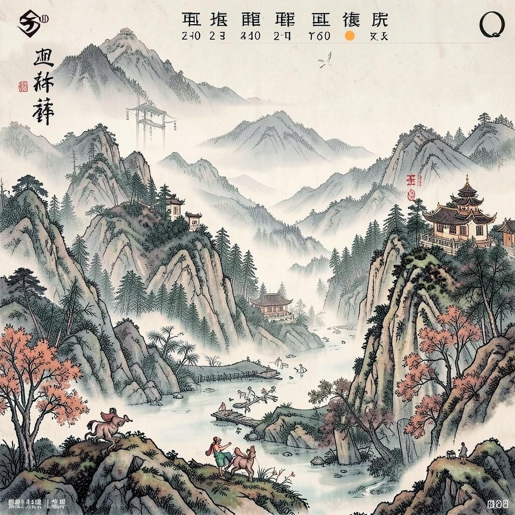 金行日主意境图