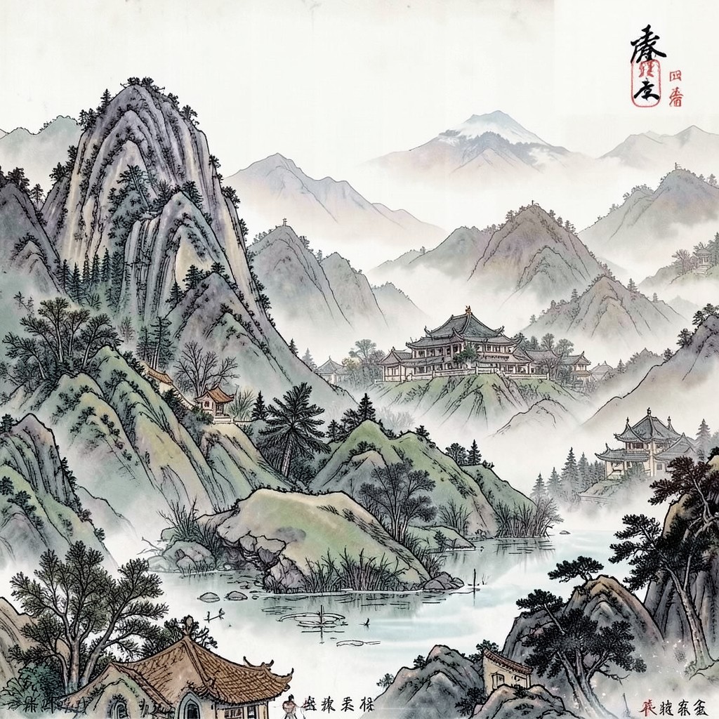 金行日主意境图