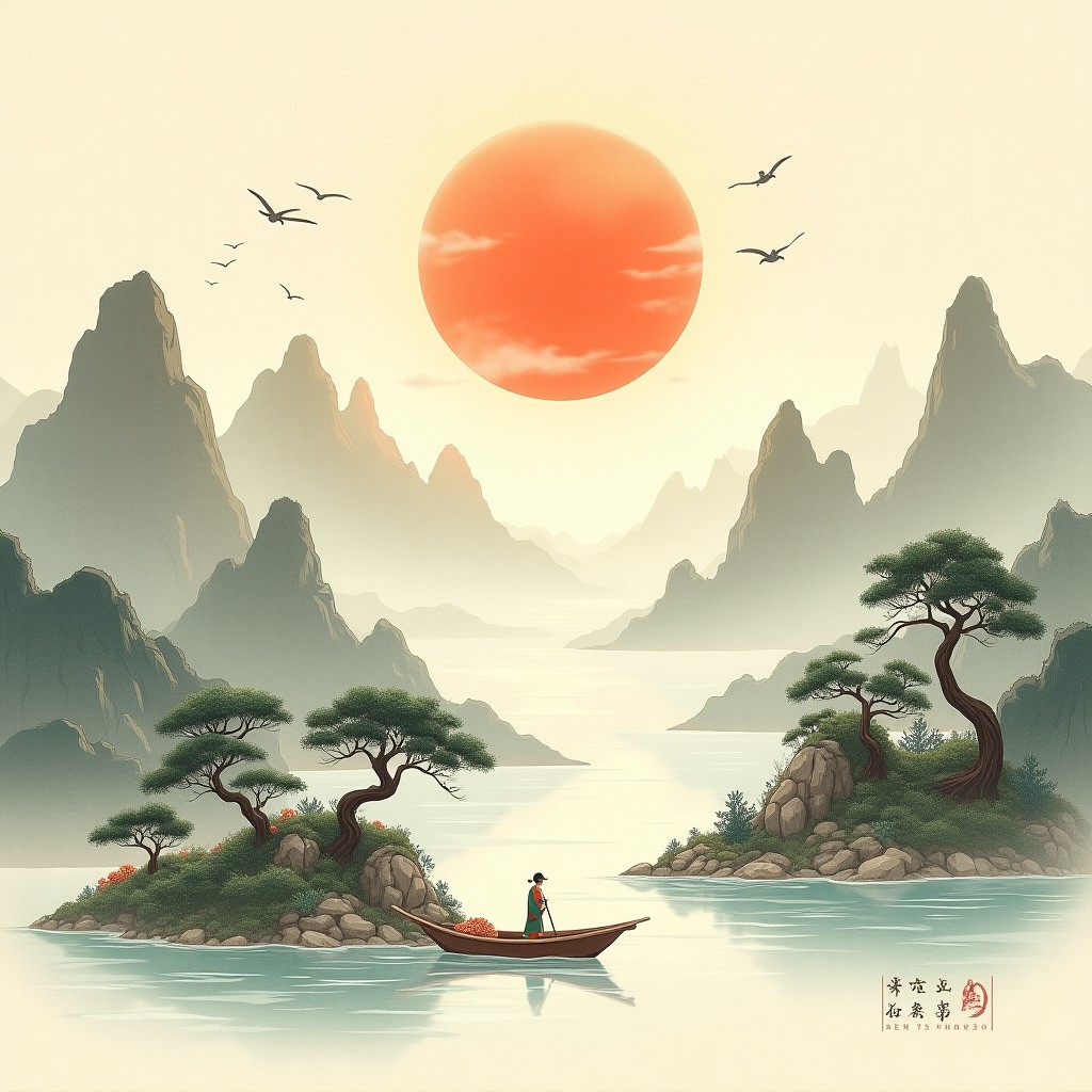 金行日主意境图