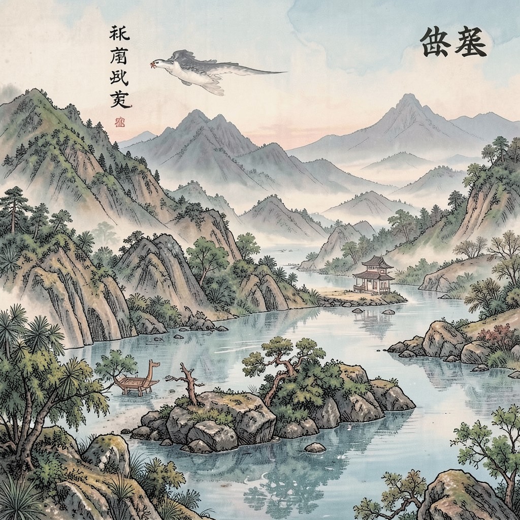 金行日主意境图